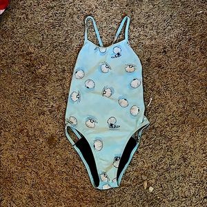 Blue, seashell, size 26, jolyn onesie